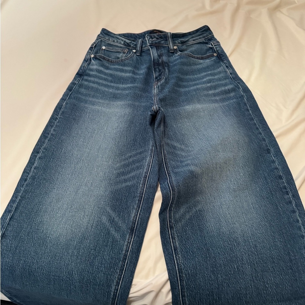 Quince Indigo Wide-Leg Jeans newish barrel